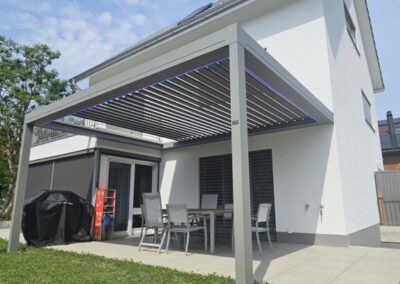 EFH Lamellendach fahrbar